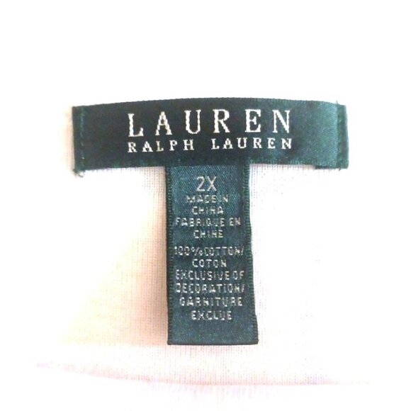 NWT Lauren Ralph Lauren Striped Midi Dress 2X Boat Neck Gold Nautical Resort - Picture 16 of 16